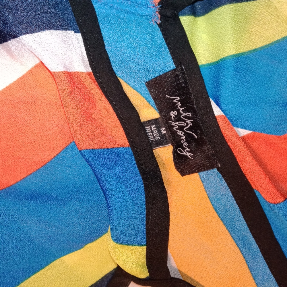Multi Color Striped Dress - Picture 7 of 8